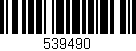 Código de barras (EAN, GTIN, SKU, ISBN): '539490'