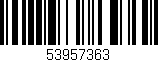 Código de barras (EAN, GTIN, SKU, ISBN): '53957363'