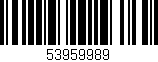 Código de barras (EAN, GTIN, SKU, ISBN): '53959989'