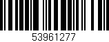Código de barras (EAN, GTIN, SKU, ISBN): '53961277'