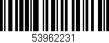 Código de barras (EAN, GTIN, SKU, ISBN): '53962231'