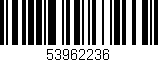 Código de barras (EAN, GTIN, SKU, ISBN): '53962236'
