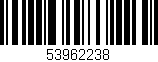 Código de barras (EAN, GTIN, SKU, ISBN): '53962238'