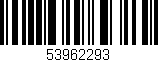 Código de barras (EAN, GTIN, SKU, ISBN): '53962293'