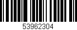 Código de barras (EAN, GTIN, SKU, ISBN): '53962304'