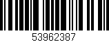 Código de barras (EAN, GTIN, SKU, ISBN): '53962387'