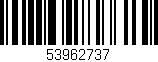 Código de barras (EAN, GTIN, SKU, ISBN): '53962737'