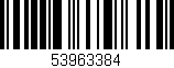 Código de barras (EAN, GTIN, SKU, ISBN): '53963384'