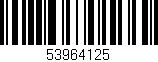 Código de barras (EAN, GTIN, SKU, ISBN): '53964125'