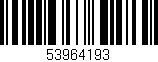 Código de barras (EAN, GTIN, SKU, ISBN): '53964193'