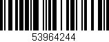 Código de barras (EAN, GTIN, SKU, ISBN): '53964244'