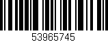 Código de barras (EAN, GTIN, SKU, ISBN): '53965745'