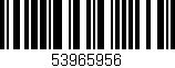 Código de barras (EAN, GTIN, SKU, ISBN): '53965956'
