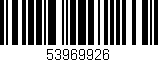 Código de barras (EAN, GTIN, SKU, ISBN): '53969926'