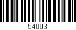 Código de barras (EAN, GTIN, SKU, ISBN): '54003'