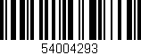 Código de barras (EAN, GTIN, SKU, ISBN): '54004293'