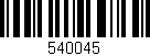 Código de barras (EAN, GTIN, SKU, ISBN): '540045'