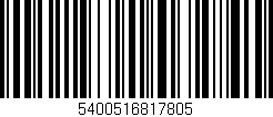 Código de barras (EAN, GTIN, SKU, ISBN): '5400516817805'