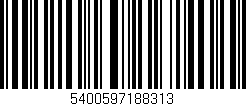 Código de barras (EAN, GTIN, SKU, ISBN): '5400597188313'