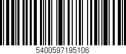 Código de barras (EAN, GTIN, SKU, ISBN): '5400597195106'