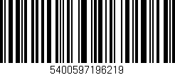 Código de barras (EAN, GTIN, SKU, ISBN): '5400597196219'