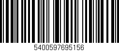 Código de barras (EAN, GTIN, SKU, ISBN): '5400597695156'