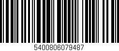 Código de barras (EAN, GTIN, SKU, ISBN): '5400806079487'