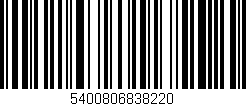 Código de barras (EAN, GTIN, SKU, ISBN): '5400806838220'