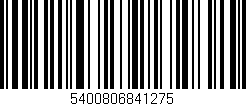 Código de barras (EAN, GTIN, SKU, ISBN): '5400806841275'