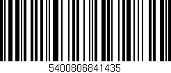 Código de barras (EAN, GTIN, SKU, ISBN): '5400806841435'