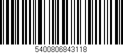 Código de barras (EAN, GTIN, SKU, ISBN): '5400806843118'