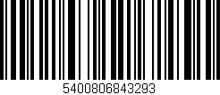 Código de barras (EAN, GTIN, SKU, ISBN): '5400806843293'