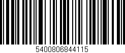 Código de barras (EAN, GTIN, SKU, ISBN): '5400806844115'