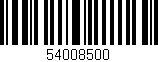 Código de barras (EAN, GTIN, SKU, ISBN): '54008500'