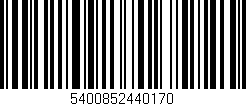 Código de barras (EAN, GTIN, SKU, ISBN): '5400852440170'