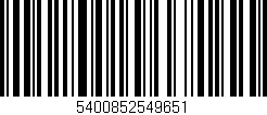 Código de barras (EAN, GTIN, SKU, ISBN): '5400852549651'