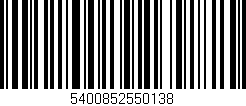 Código de barras (EAN, GTIN, SKU, ISBN): '5400852550138'