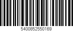 Código de barras (EAN, GTIN, SKU, ISBN): '5400852550169'