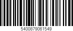 Código de barras (EAN, GTIN, SKU, ISBN): '5400879061549'
