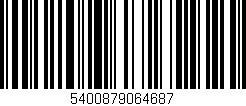 Código de barras (EAN, GTIN, SKU, ISBN): '5400879064687'