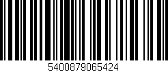 Código de barras (EAN, GTIN, SKU, ISBN): '5400879065424'