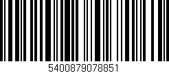 Código de barras (EAN, GTIN, SKU, ISBN): '5400879078851'