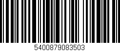 Código de barras (EAN, GTIN, SKU, ISBN): '5400879083503'
