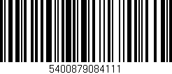 Código de barras (EAN, GTIN, SKU, ISBN): '5400879084111'