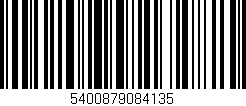 Código de barras (EAN, GTIN, SKU, ISBN): '5400879084135'