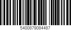 Código de barras (EAN, GTIN, SKU, ISBN): '5400879084487'