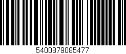 Código de barras (EAN, GTIN, SKU, ISBN): '5400879085477'