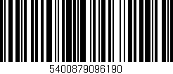 Código de barras (EAN, GTIN, SKU, ISBN): '5400879096190'