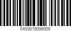 Código de barras (EAN, GTIN, SKU, ISBN): '5400879096909'
