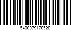 Código de barras (EAN, GTIN, SKU, ISBN): '5400879178520'
